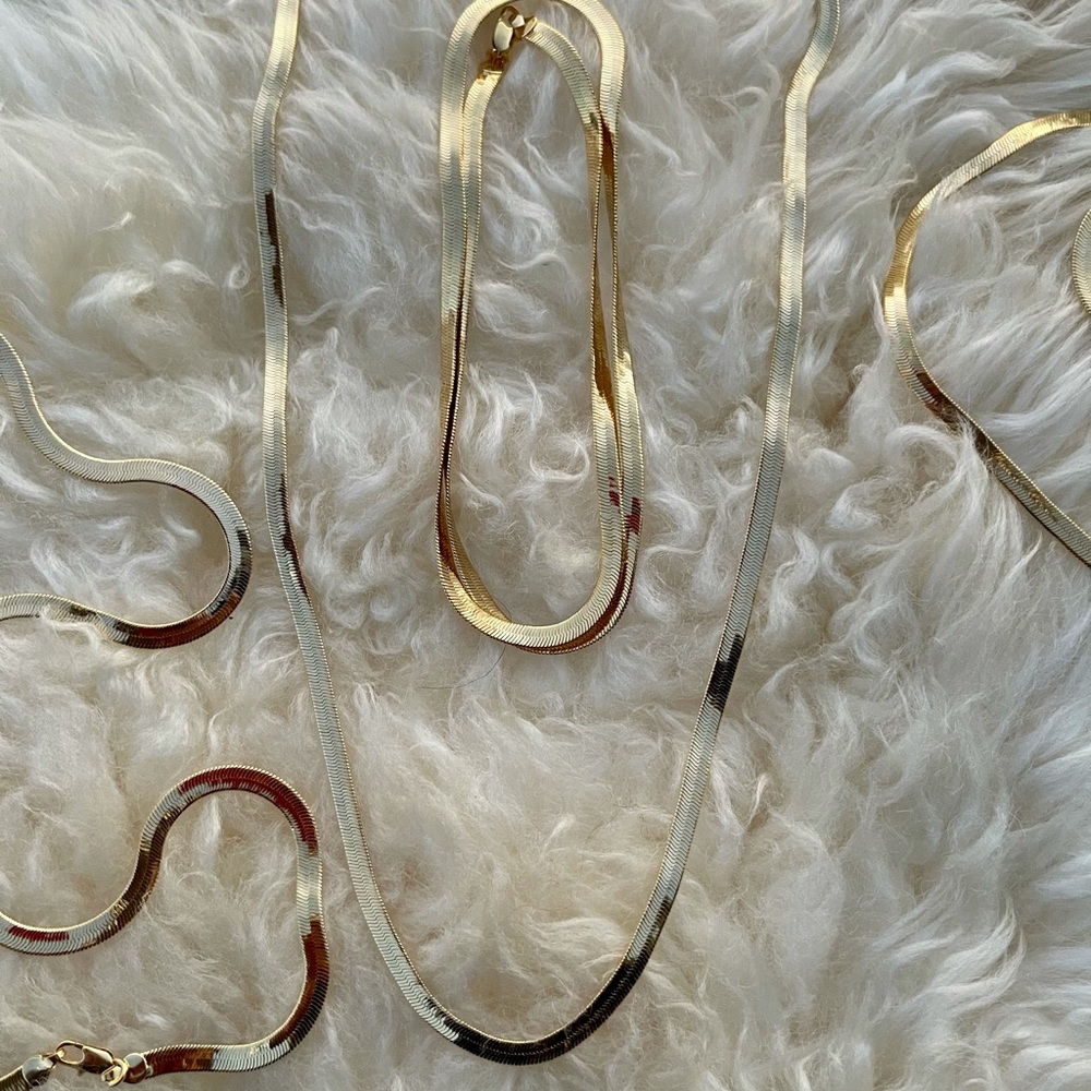 Long gold chain